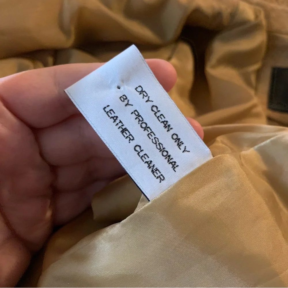 Vintage Avanti New York Small Tan Suede Leather Floral Bird Embroidered Jacket - Picture 13 of 15